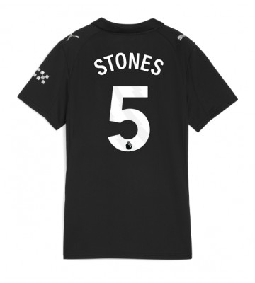 Manchester City John Stones #5 Segunda Equipación Mujer 2025-26 Manga Corta